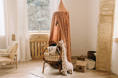 Roller blind for large window Reflected leaves