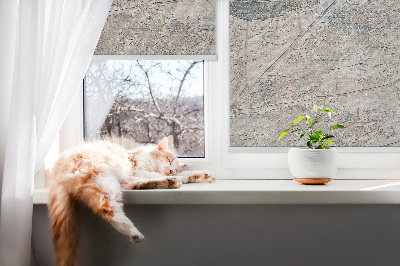 Roller blind for large window Reflected leaves