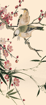 Fabric roller blind Cherry Blossom and Bird