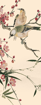 Fabric roller blind Cherry Blossom and Bird