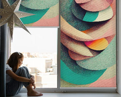 Modern roller blind abstraction design