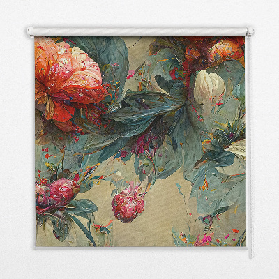 Roller blind for large window Meadow