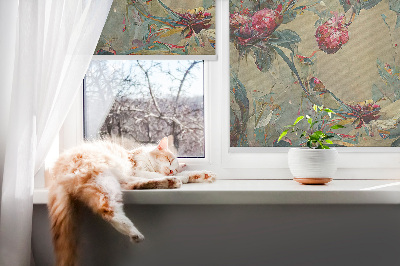 Roller blind for large window Meadow