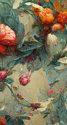 Roller blind for large window Meadow