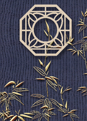 Roller blind for large windows in The Lake Behind the Flowers pattern