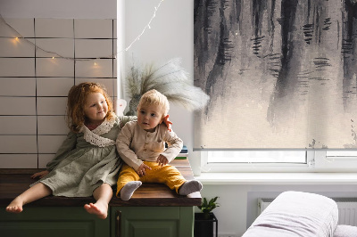 Roller blind for large window Rocks
