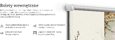 Roller blind for large window A crane in the bush