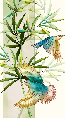 Fabric roller blind Birds in the leaves