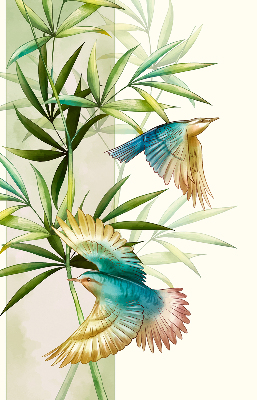 Fabric roller blind Birds in the leaves