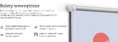 Roller blind for large window Mountains in the fog