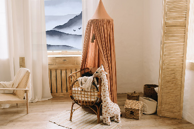 Roller blind for large window Mountains in the fog