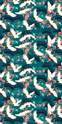 Roller blind for large window A flock of cranes