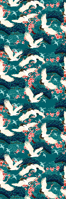 Roller blind for large window A flock of cranes