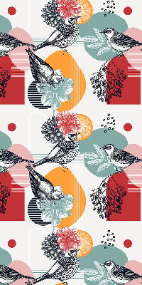 Fabric roller blind Birds