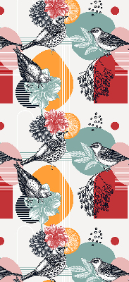 Fabric roller blind Birds