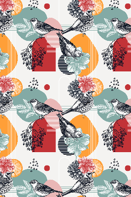 Fabric roller blind Birds