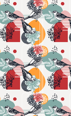 Fabric roller blind Birds