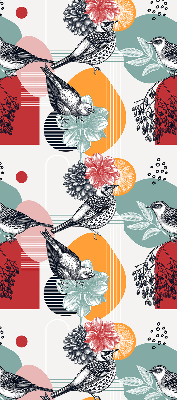 Fabric roller blind Birds