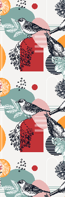 Fabric roller blind Birds