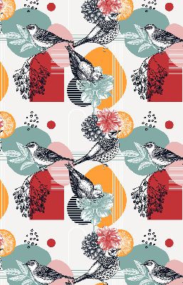 Fabric roller blind Birds