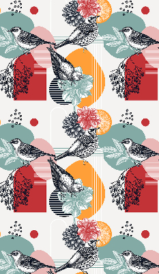 Fabric roller blind Birds