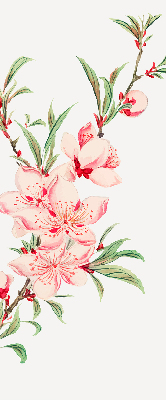 Modern roller blind Pink flower