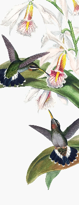 Fabric roller blind Birds on a flower