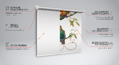 Modern roller blind Birds on a branch