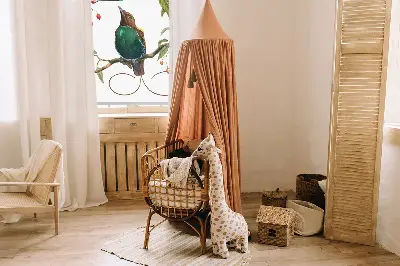 Modern roller blind featuring a birds on a branch print