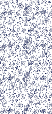 Roller blind for large window Wildflowers