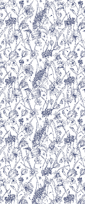Roller blind for large window Wildflowers