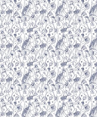 Wildflowers roller blind for large windows