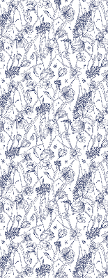 Roller blind for large window Wildflowers