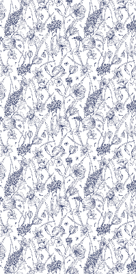 Roller blind for large window Wildflowers