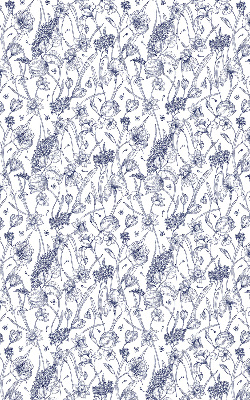 Roller blind for large window Wildflowers