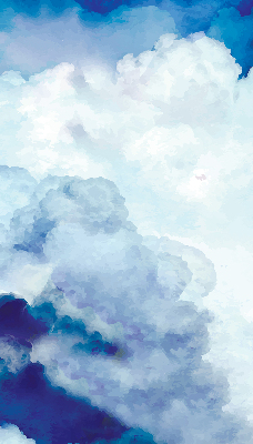 Modern roller blind Clouds