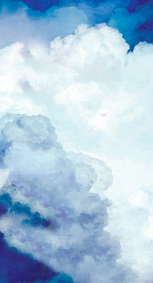 Modern roller blind Clouds