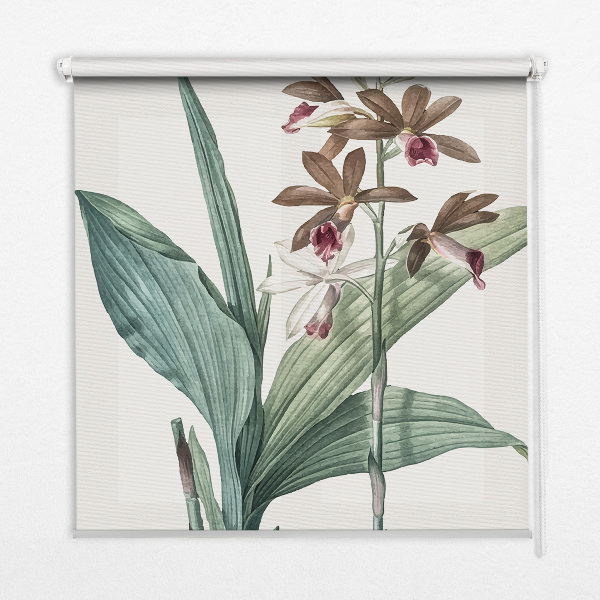 Roller blind for large window Flower