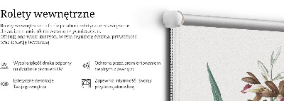 Roller blind for large window Flower