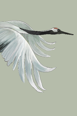 Modern roller blind Crane in flight