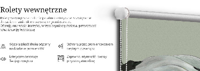 Modern roller blind Crane in flight