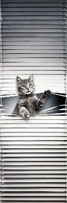 Modern roller blind cat pattern design