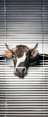 Fabric roller blind Cow