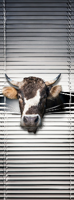 Fabric roller blind Cow