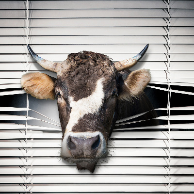 Fabric roller blind Cow