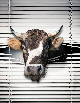 Fabric roller blind Cow
