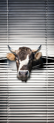 Fabric roller blind Cow