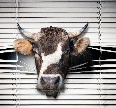 Fabric roller blind Cow