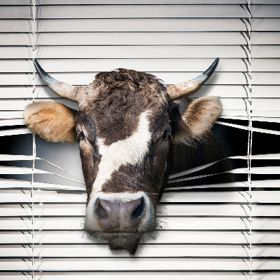 Fabric roller blind Cow