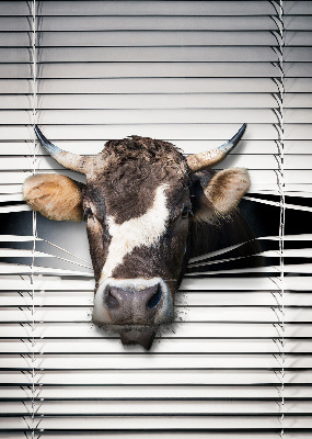 Fabric roller blind Cow